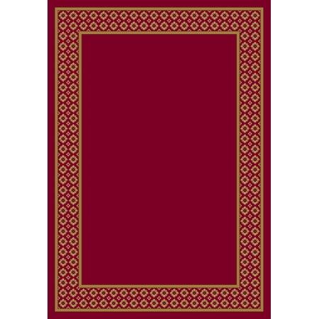 Milliken Design Center Area Rug FOULARD RUBY Foulard Ruby Rows Bulbs 2' 4" x 15' 6" Runner