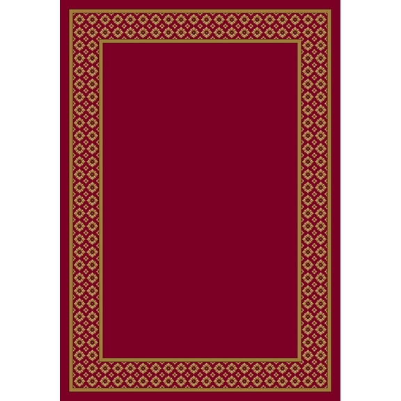 Milliken Design Center Area Rug FOULARD RUBY Foulard Ruby Rows Bulbs 2' 4" x 23' 2" Runner