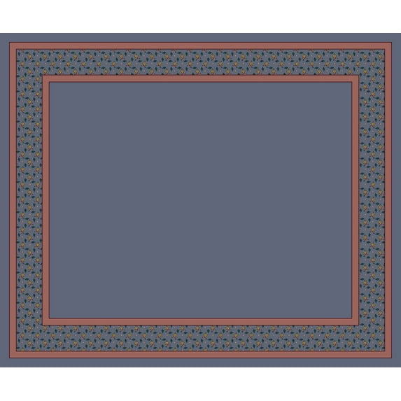 Milliken Design Center Area Rug GARDEN ESTATE LAPIS Garden Estate Lapis 3' 10" x 5' 4" Rectangle