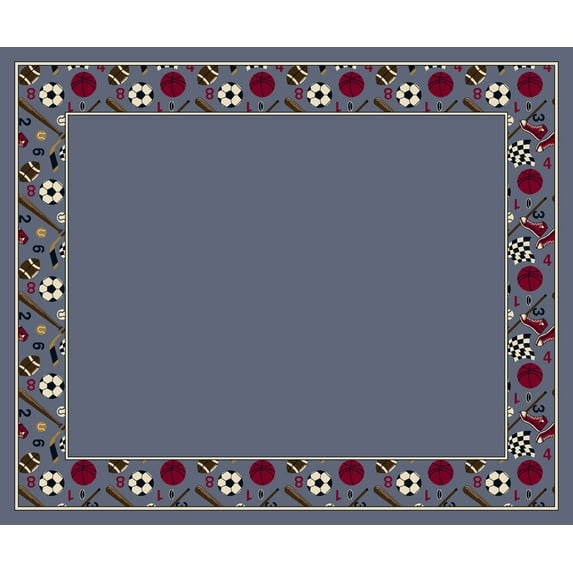 Milliken Design Center Area Rug GOOD SPORTS LAPIS Good Sports Lapis 2' 4" x 23' 2" Runner