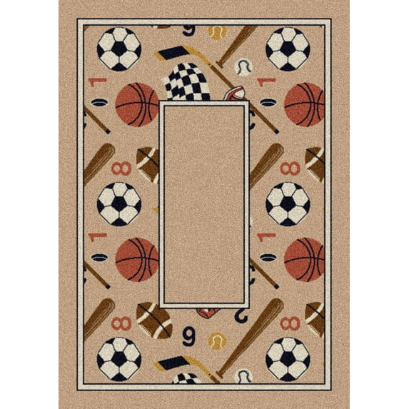 Milliken Design Center Area Rug GOOD SPORTS PEARL MIST Good Sports Pearl Mist 10' 9" x 13' 2" Rectangle