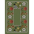 thumbnail image 1 of Milliken Design Center Area Rug GOOD SPORTS PERIDOT Good Sports Peridot 7' 7" x 7' 7" Round, 1 of 1