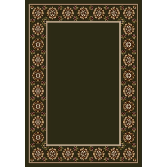 Milliken Design Center Area Rug KABUL OLIVE Kabul Olive Loops Bulbs 3' 10" x  5' 4" Rectangle