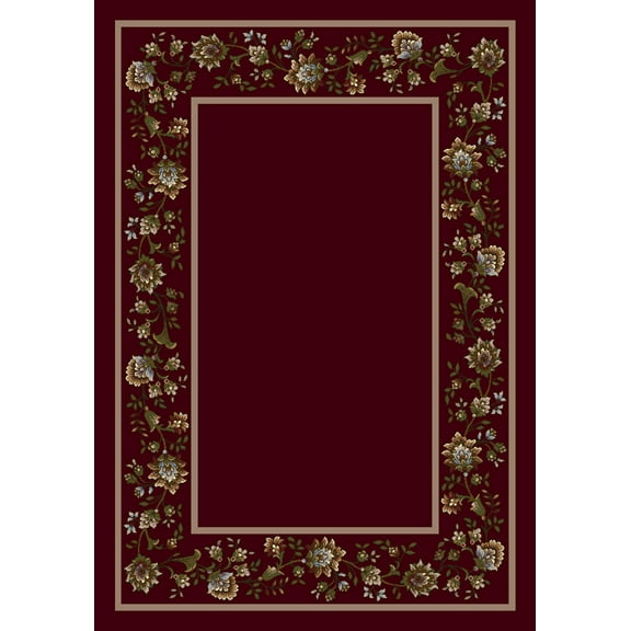 Milliken Design Center Area Rug KHORRASAN CRANBERRY Khorrasan Cranberry 2' 4" x 23' 2" Runner