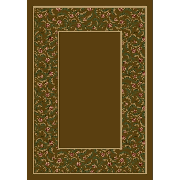 Milliken Design Center Area Rug LATIN ROSE NUTMEG II Latin Rose Nutmeg Ii 5' 4" x 7' 8" Rectangle