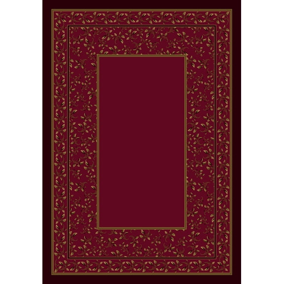 Milliken Design Center Area Rug LEANDER BRICK Leander Brick Petals Vines 3' 10" x  5' 4" Rectangle