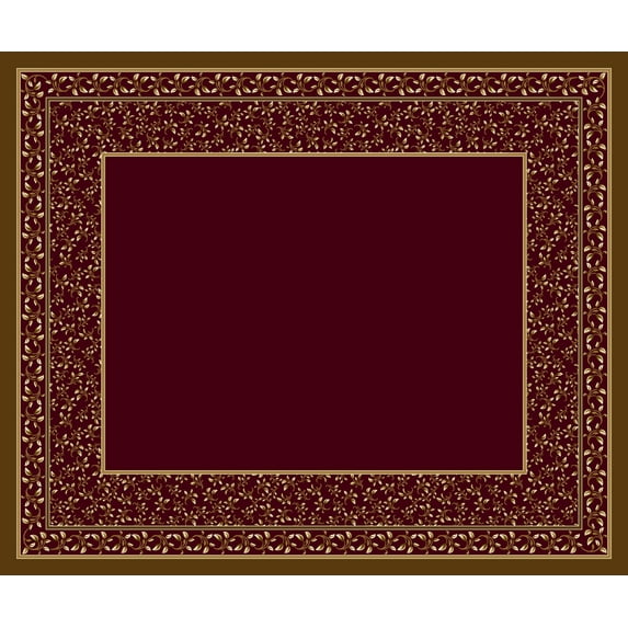 Milliken Design Center Area Rug LEANDER GARNET II Leander Garnet Ii 7' 7" x 7' 7" Round