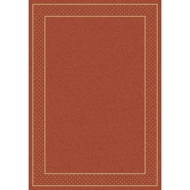 Milliken Design Center Area Rug LEGACY CORAL Legacy Coral Solid Dotted 3' 10" x  5' 4" Rectangle