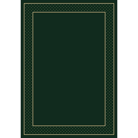 Milliken Design Center Area Rug LEGACY EMERALD Legacy Emerald Single-Color Dotted