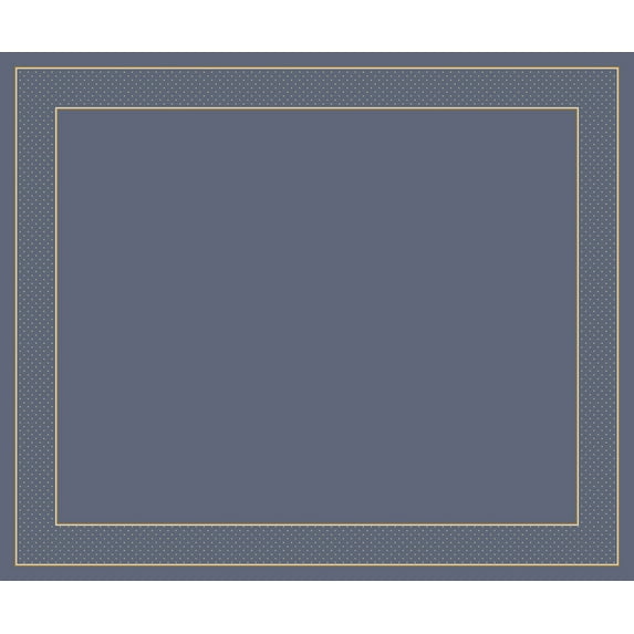 Milliken Design Center Area Rug LEGACY LAPIS Legacy Lapis Diagonals Dotted 7' 7" x 7' 7" Round