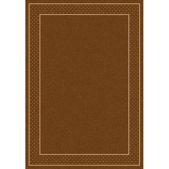 Milliken Design Center Area Rug LEGACY NUTMEG II Legacy 03506 Solid Dotted 7' 8" x 10' 9" Rectangle