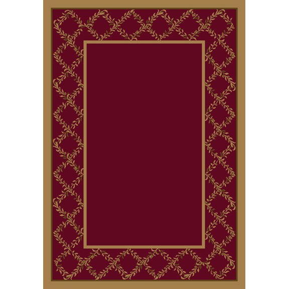 Milliken Design Center Area Rug LYSTRA BRICK II Lystra Brick Ii Leaves Petals 2' 4" x 11' 8" Runner