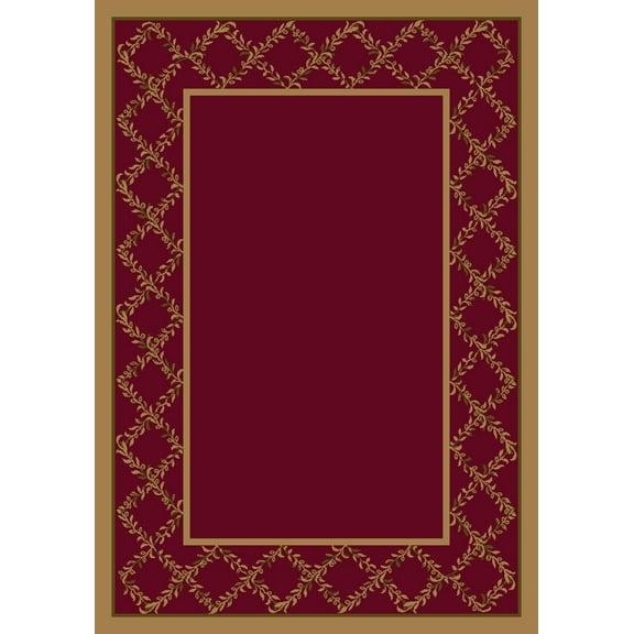 Milliken Design Center Area Rug LYSTRA BRICK II Lystra Brick Ii Leaves Petals 2' 4" x 15' 6" Runner