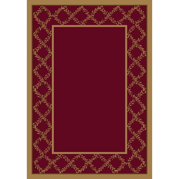 Milliken Design Center Area Rug LYSTRA BRICK II Lystra Brick Ii Leaves Petals 2' 4" x 23' 2" Runner