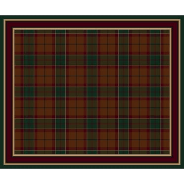 Milliken Design Center Area Rug MAGEE PLAID AMBER EMERALD II Magee Plaid Amber Emerald Ii 2' 4" x 11' 8" Runner