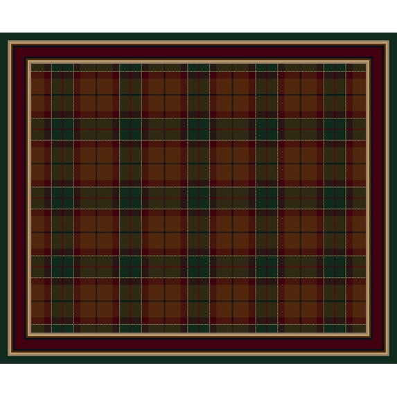 Milliken Design Center Area Rug MAGEE PLAID AMBER EMERALD II Magee Plaid Amber Emerald Ii 3' 10" x 5' 4" Rectangle