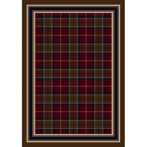 Milliken Design Center Area Rug MAGEE PLAID GARNET II Magee Plaid Garnet Ii 2' 4" x 11' 8" Runner