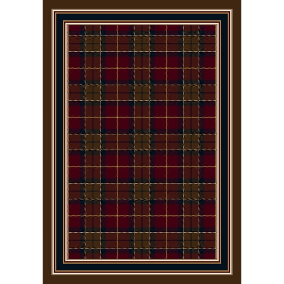 Milliken Design Center Area Rug MAGEE PLAID GARNET II Magee Plaid Garnet Ii 2' 4" x 23' 2" Runner