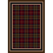 Milliken Design Center Area Rug MAGEE PLAID GARNET II Magee Plaid Garnet Ii 3' 10" x  5' 4" Rectangle