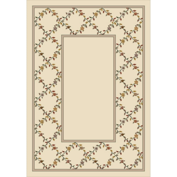Milliken Design Center Area Rug MAIDEN OPAL II Maiden Opal Ii Petals Vines 3' 10" x  5' 4" Rectangle
