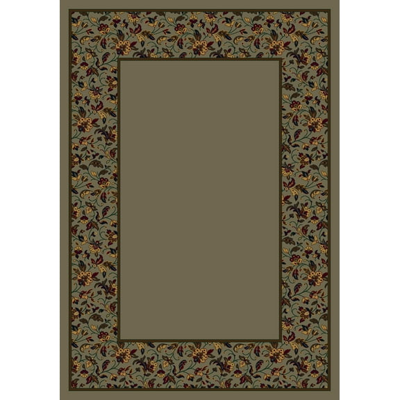 Milliken Design Center Area Rug MARRAKESH SAGE Marrakesh Sage Petals Bulbs 2' 4" x 15' 6" Runner