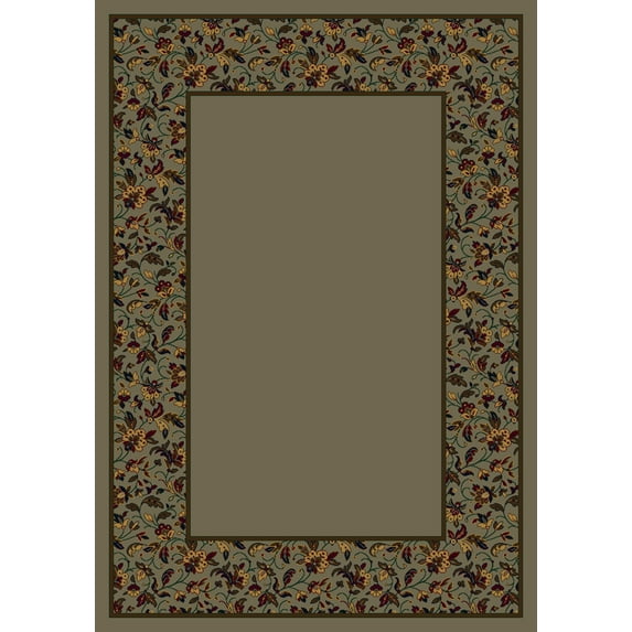 Milliken Design Center Area Rug MARRAKESH SAGE Marrakesh Sage Petals Bulbs 7' 8" x 10' 9" Rectangle