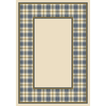 Milliken Design Center Area Rug MCINTYRE OPAL Mcintyre Opal Plaid Print 2' 4" x 11' 8" Runner