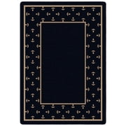 Milliken Design Center Area Rug MORAY SAPPHIRE Moray Sapphire Dotted Solid 3 10" x 5 4" Rectangle