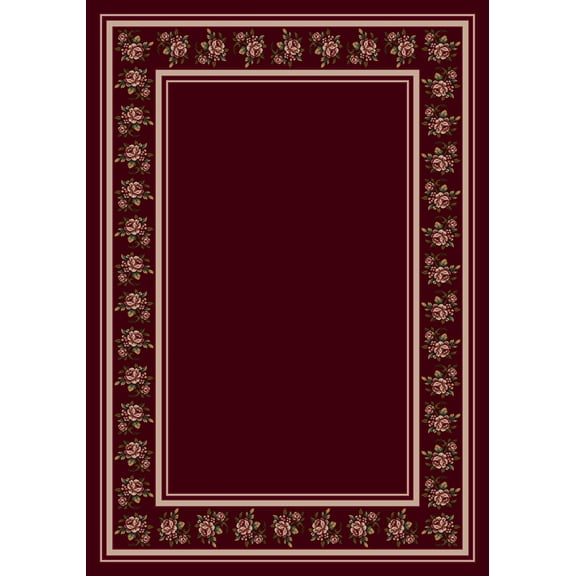 Milliken Design Center Area Rug ROSALIE CRANBERRY Rosalie Cranberry 2' 4" x 11' 8" Runner