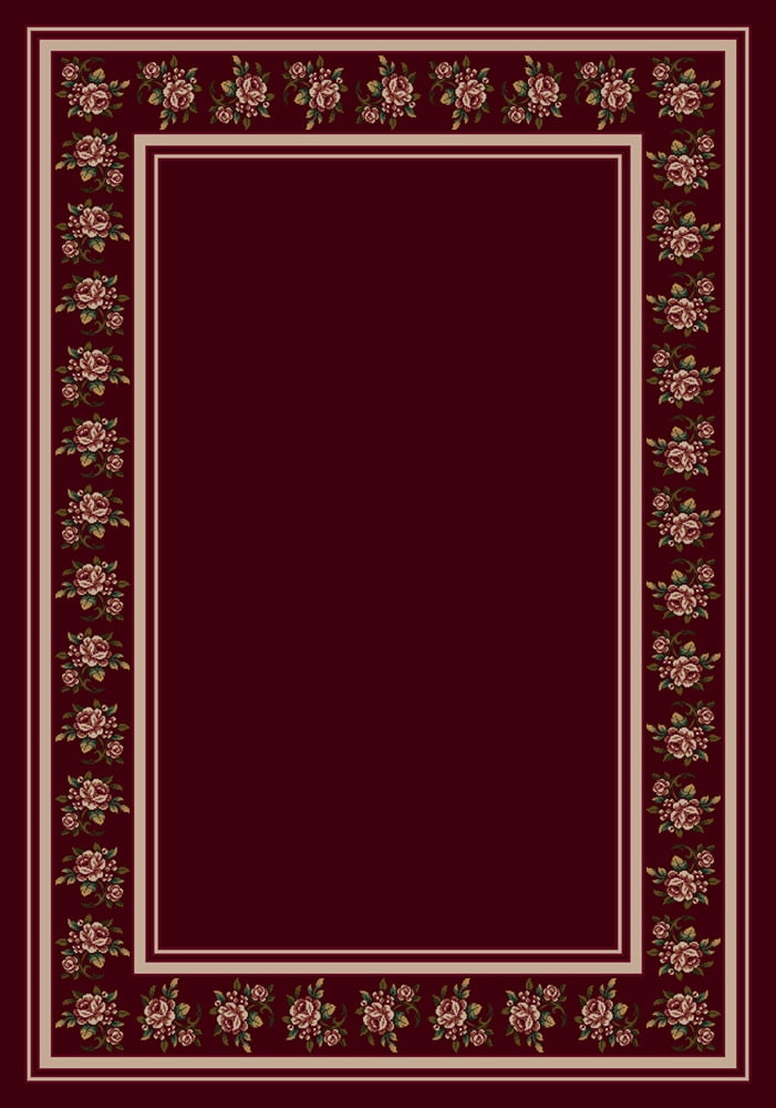 Milliken Design Center Area Rug ROSALIE CRANBERRY Rosalie Cranberry 2 ...