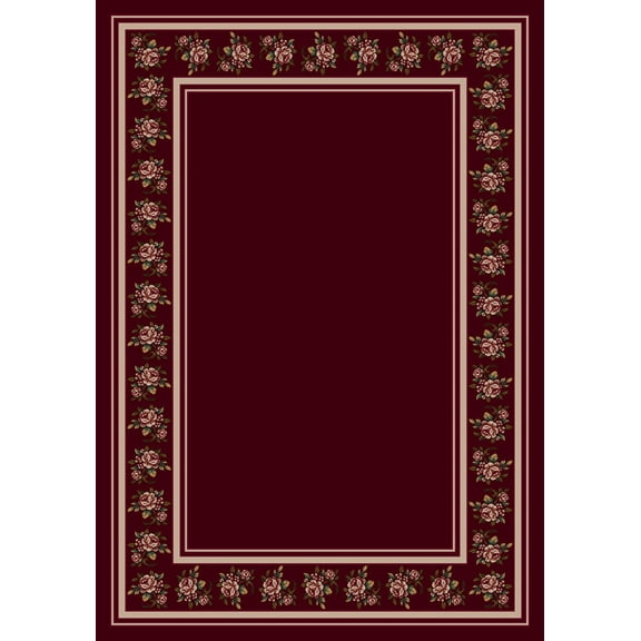 Milliken Design Center Area Rug ROSALIE CRANBERRY Rosalie Cranberry 3' 10" x 5' 4" Rectangle