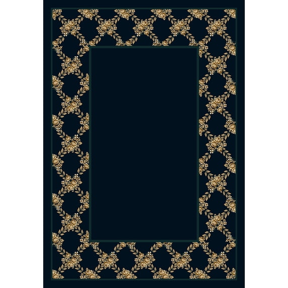 Milliken Design Center Area Rug ROSE BOWER SAPPHIRE Rose Bower Sapphire 2' 4" x 23' 2" Runner
