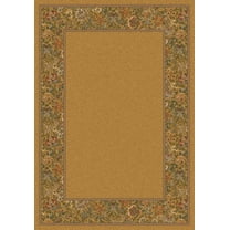 Milliken Design Center Area Rug TERENAH MAIZE Terenah Maize Scrolls Petals 7' 8" x 10' 9" Rectangle