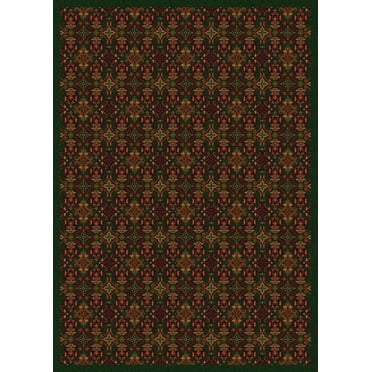 Milliken Design Center Area Rug TURKOMAN OLIVE Turkoman Olive Rings Loops 7' 8" x 10' 9" Rectangle