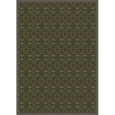 Milliken Design Center Area Rug TURKOMAN SLATE Turkoman Slate Rings Loops 7' 8" x 10' 9" Rectangle