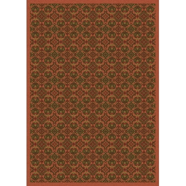 Milliken Design Center Area Rug TURKOMAN TERRA COTTA Turkoman Terra Cotta 7' 8" x 10' 9" Rectangle