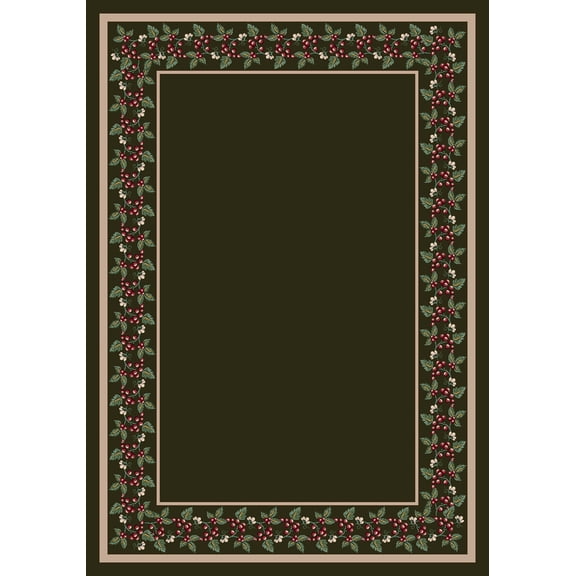 Milliken Design Center Area Rug WILDBERRY OLIVE Wildberry Olive 5' 4" x 7' 8" Rectangle