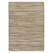 Milliken Drayton Area Rug 4000173993 Pardo Umber Rows Banded 7' 8" x 10' 9" Rectangle
