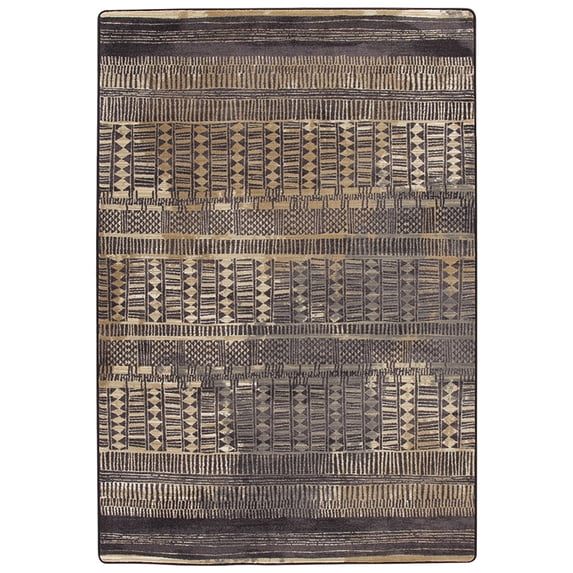 Milliken Drayton Area Rug 4000174117 Fulani Sahara Diamonds Rows 7' 8" x 10' 9" Rectangle