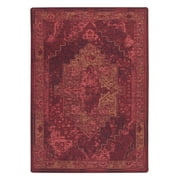 Milliken Drayton Area Rug 4000174138 Saxon Sultan Medallion Blocked 5 4 x 7 8 Rectangle
