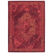 Milliken Drayton Area Rug 4000174138 Saxon Sultan Medallion Blocked 5 4" x 7 8" Rectangle