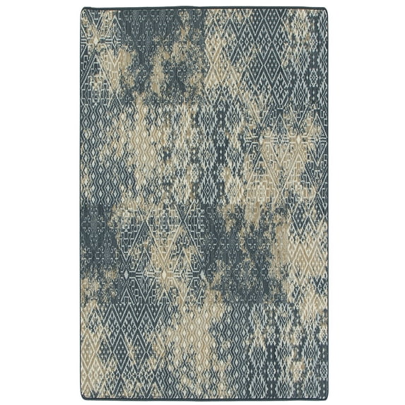 Milliken Drayton Area Rug 4000174179 Smith Tavern Denim Faded Southwestern 2' 1" x 7' 8" Runner