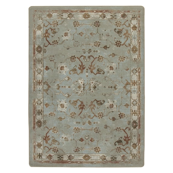 Milliken Drayton Area Rug 4000174185 Croft Subtle Scrolls Petals 5' 4" x 7' 8" Rectangle