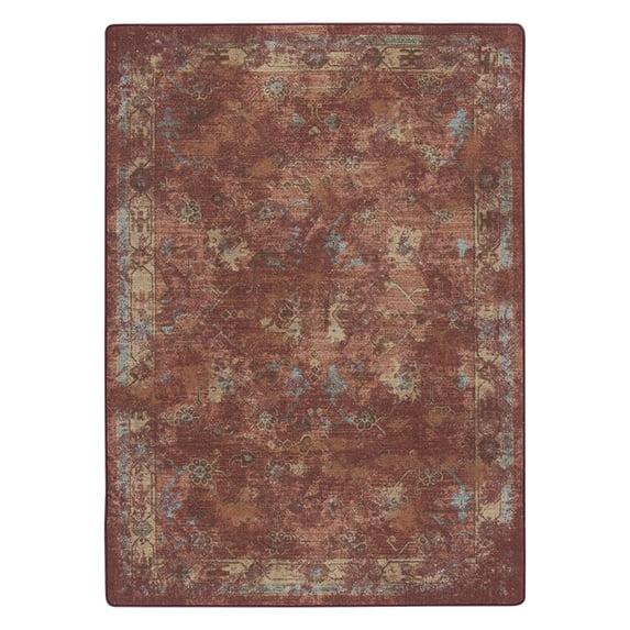 Milliken Drayton Area Rug 4000174194 Croft Adobe Petals Vines 7' 8" x 10' 9" Rectangle