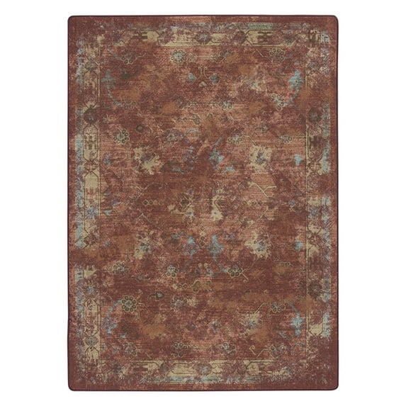 Milliken Drayton Area Rug 4000174199 Croft Adobe Petals Vines 10' 9" x 13' 2" Rectangle