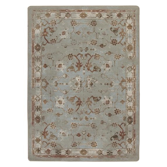 Milliken Drayton Area Rug 4000174200 Croft Subtle Scrolls Petals 2' 1" x 7' 8" Runner