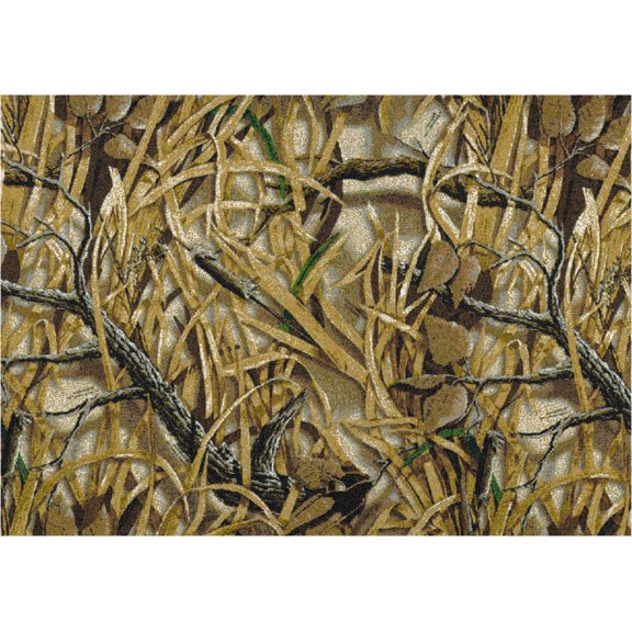 Milliken Green Area Rug Wetlands Solid Camo - Aprx 5' 4" x 7' 8"