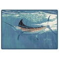 thumbnail image 1 of Milliken Guy Harvey Area Rug SURFACE FRICTION Surface Friction Blue Modern, 5' x 8', 1 of 5