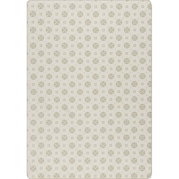 Milliken Imagine Area Rug ASIANA Asiana Ivory Geometric Rings 5' 4" x 7' 8" Rectangle