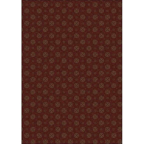 Milliken Imagine Area Rug ASIANA KIMONO RED Asiana Kimono Rings Loops 10 9 x 13 2 Rectangle